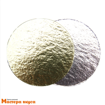 Подложка 0.8 мм,  D80 мм золото/серебро