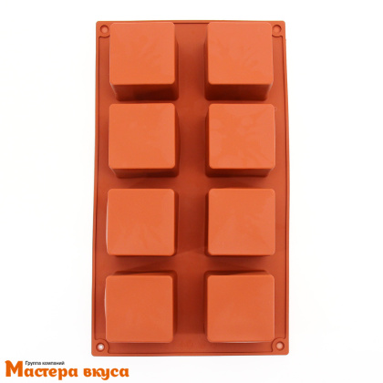 Форма силиконовая КУБ, ячейка 50*50 мм, (8 ячеек) 26*15 см