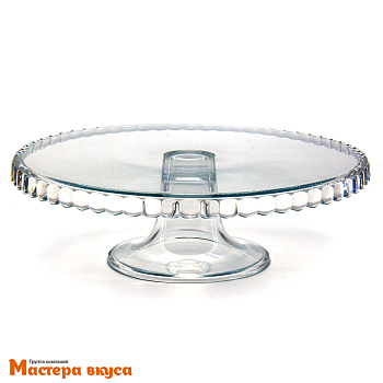 Подставка для торта и десертов, D-28 см, стекло "PATISSERIE"