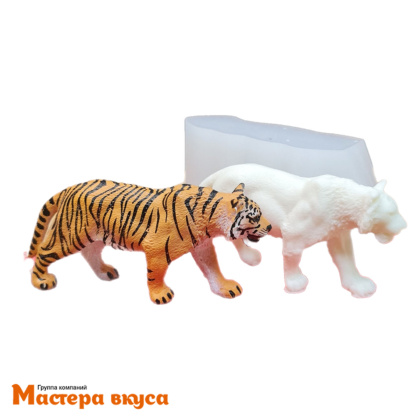 Молд силиконовый  3D ТИГР, изд 11,5*2,8*h5,4 см (шоколад~53гр)