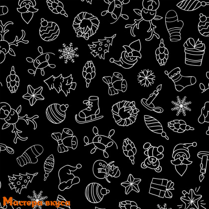 Пакет для сладостей 15*30 см,  "Новый год"