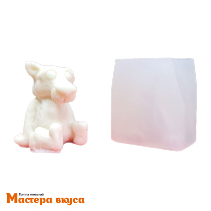 Молд силиконовый  3D ВОЛК - ТЫ ЗАХОДИ, ЕСЛИ ЧТО, изд 5,5*4,9 см (шоколад~65гр) 