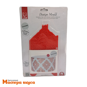 Коврик текстурный силиконовый Modecor для мастики и айсинга "Дамаск" Damascato, 21*11 см, (Италия)