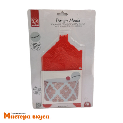 Коврик текстурный силиконовый Modecor для мастики и айсинга "Дамаск" Damascato, 21*11 см, (Италия)