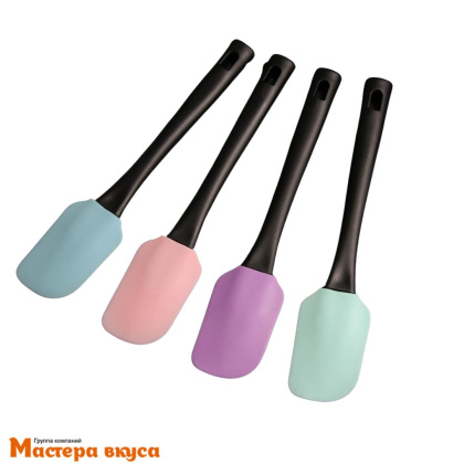 Лопатка силиконовая с пластиковой ручкой, 25,5 см, "Контраст"