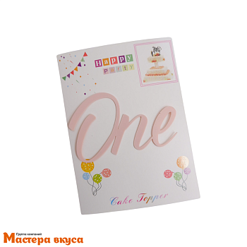 Зеркальное украшение ONE, розовый, ~8*5 см (без палочки)