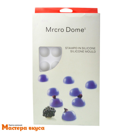 Форма силиконовая Silikomart MICRO DOME полусфера, d26мм, 35 ячеек, (Италия)