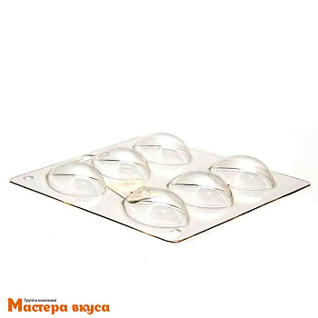 Форма для шоколада пластиковая ЛОТОС КНЕЛЛИ, (6 ячеек) 13*10,3 см 