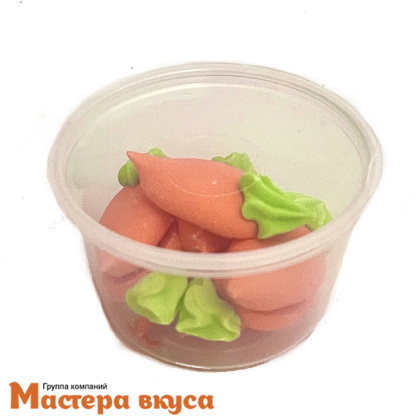 Сахарная фигурка МОРКОВКА, 40*15 мм, 10 гр (~8-9шт)