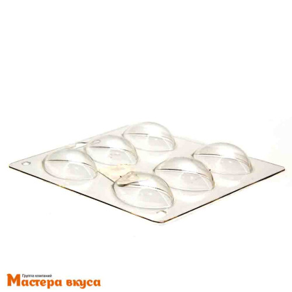 Форма для шоколада пластиковая ЛОТОС КНЕЛЛИ, (6 ячеек) 13*10,3 см 