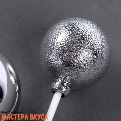 Набор топперов ШАРЫ, серебро (набор 3 шт) 