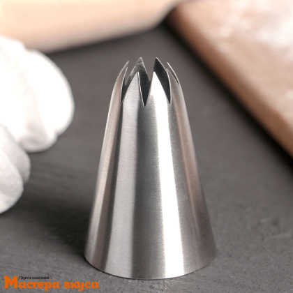 Насадка стальная ЗВЕЗДА закрытая  8 лучей,  11мм (1C) 