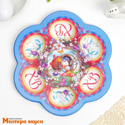 Подставка КОМПОЗИЦИЯ на 6 яиц и кулич