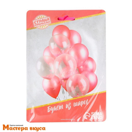 Шары воздушные, латексные "Мечта романтика", розовые, (набор 18 шт)