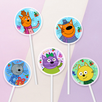 Фотопечать Три кота, для леденцов, № 71