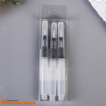 Кисть для декорирования  с резервуаром, (волос нейлон d-4мм дл 1,5см), (1 шт) 