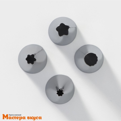 Набор кондитерский  (мешок силикон 30см + 4 насадки d1,8см + адаптер)