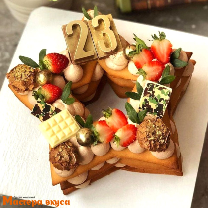 Вырубка пластик для торта ЗВЕЗДА, 25см