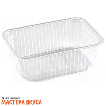 Контейнер  прямоугольный с крышкой, 1000мл, 186*132 h63 мм (ПП)