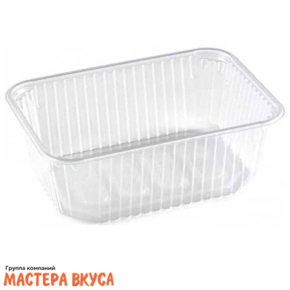 Контейнер  прямоугольный с крышкой, 1000мл, 186*132 h63 мм (ПП)