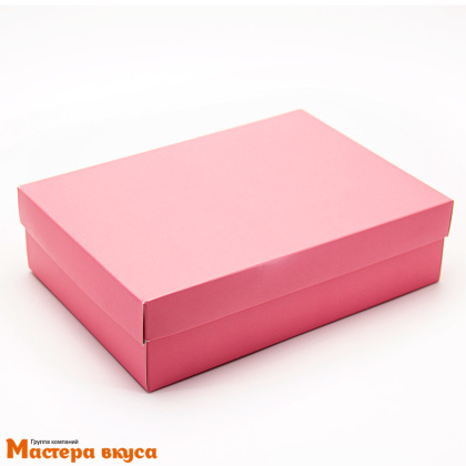 Упаковка для сладостей крышка/дно 210*150*57 мм (розовая)