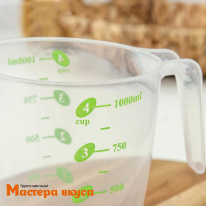 Мерный кувшин 1000 мл, полистирол "Колор Доляна"