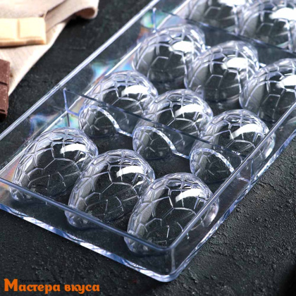 Форма для шоколада  прочный пластик ЯЙЦО ДРАКОНА, (12 ячеек) 27,5*13,5 см