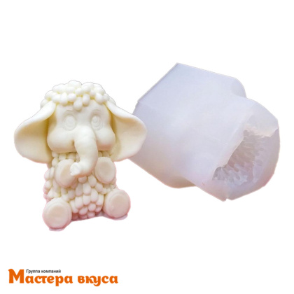 Молд силиконовый  3D МАМОНТЕНОК, изд h7,7*8 см (шоколад~120гр)