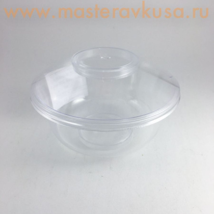 Креманка-стаканчик  с крышкой СТЕФАНИЯ, 200 мл, D10см h6,5см (пластик), Martellato (Италия)