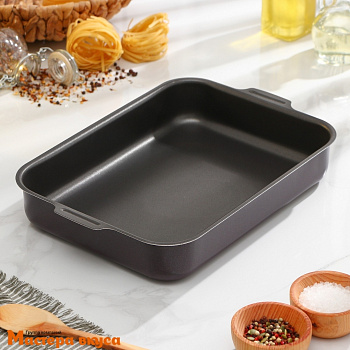 Форма для выпечки, "Пирог"  30*23см  h5,5см (3,6 л), (антипригарное покрытие) Promo 