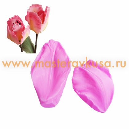 Молд силиконовый, вайнер ЛЕПЕСТОК ЯБЛОНИ 3D (2 части), ~5,1*3,8 см