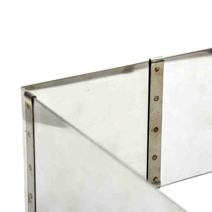 Форма раздвижная КВАДРАТ, Н- 9,5см, L~20-38см (нерж.сталь) ВЕНТСАР