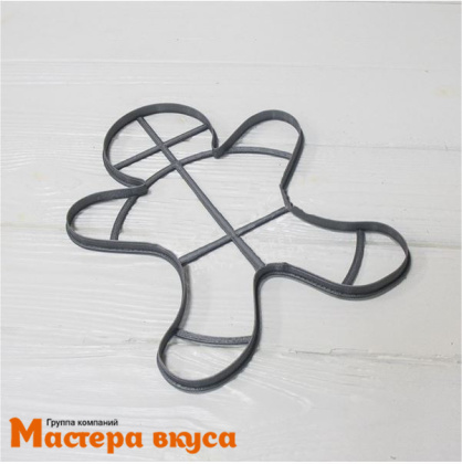 Вырубка пластик для торта ПРЯНИЧНЫЙ ЧЕЛОВЕЧЕК, 25*19 см