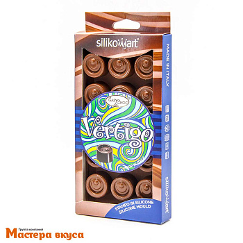 Форма для шоколада силиконовая Silikomart (изи-шок) VERTIGO головокружение, Силикомарт (Италия)