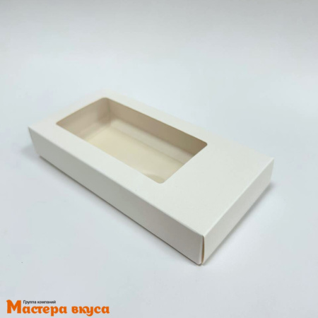 Упаковка для шоколадной плитки 155*75*25 мм ДУБАЙСКИЙ ШОКОЛАД (белая)