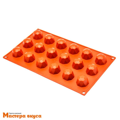 Форма для шоколада силиконовая  БРИЛЛИАНТ, (18 ячеек) d3,5см h2,3см