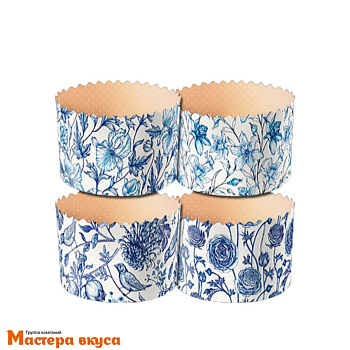 Форма бумажная для кулича (300-350г) d110*h85 мм ФАРФОР