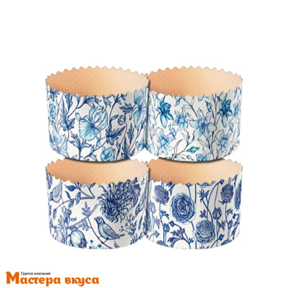 Форма бумажная для кулича (300-350г) d110*h85 мм ФАРФОР