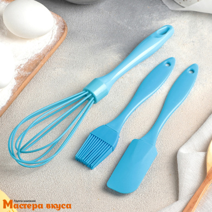 Набор кондитерский, Лопатка 18см, Кисть 17см, Венчик 26см