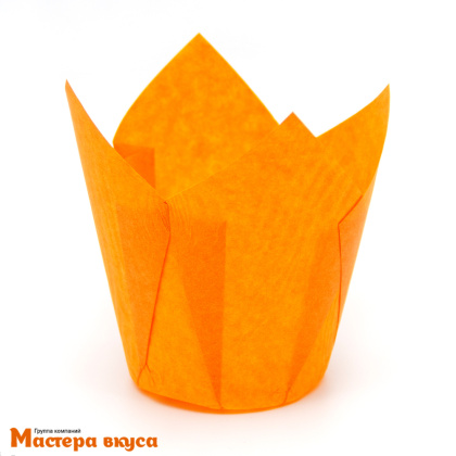 Форма бумажная Тюльпан d50 h85 оранжевая