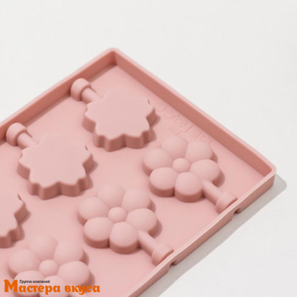 Форма для леденцов силиконовая КЛУМБА, (12 ячеек) 25*10,5*1см 