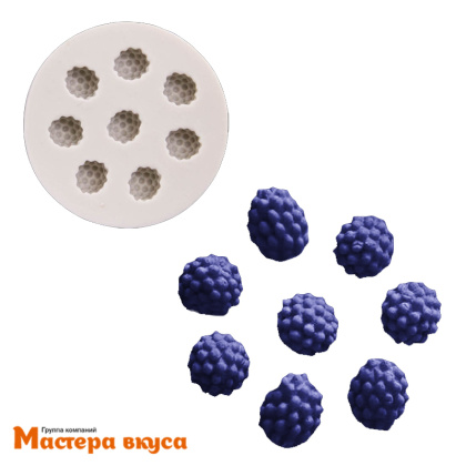 Молд силиконовый  3D ЕЖЕВИКА 8/1 , d7,5 см h1,5 см