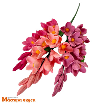 Сахарное украшение букет СИРЕНЬ, длина ~11см