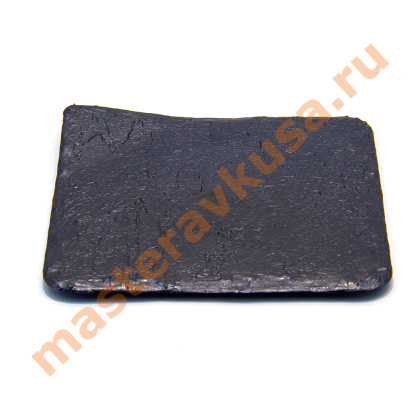 Поднос квадратный КАМЕНЬ (сольерка) пластик (серый), 11*11 см