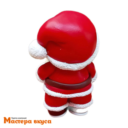 Молд силиконовый  3D МИШКА САНТА КЛАУС, изд 5,5*4,4*h8,2 см (шоколад~80гр)