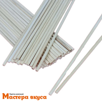Палочки для кейкпопсов и леденцов (деревянные), 15 см, d-3 мм, (упак 100 шт)