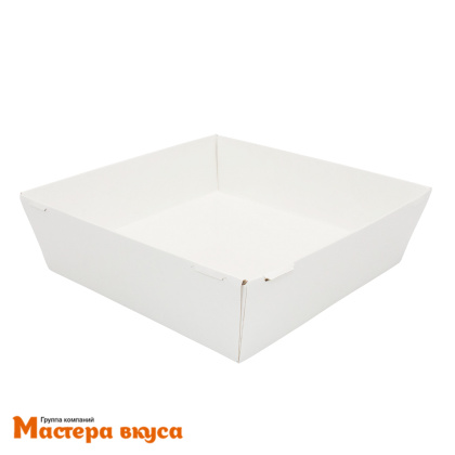 Упаковка SmartPack 550 с купольной крышкой (белая), 11,2*11,2см h-9,5см (для бенто-торта и моти)