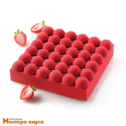 Форма силиконовая Silikomart BUBBLE 1400 пузырьки белая, (Италия)