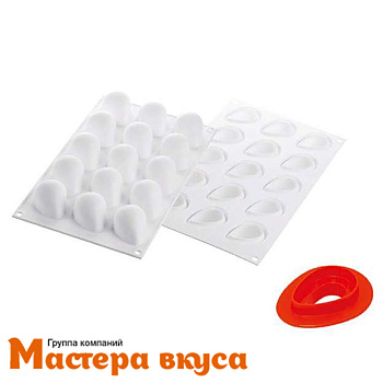 Форма силиконовая Silikomart FRAG 30 Клубника, (Италия)