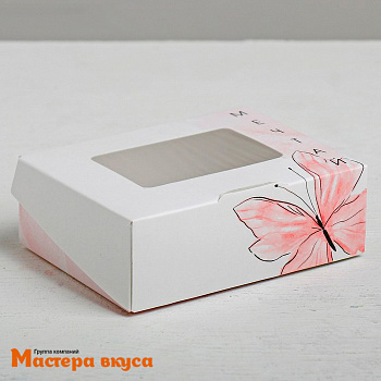 Упаковка для сладостей с окном 10*8*3,5 см "Мечтай"